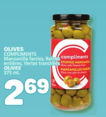 Marché Bonichoix Compliments olives offer