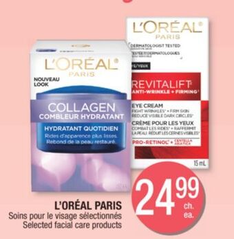 Jean Coutu L'oréal paris selected facial care products offer
