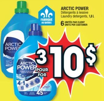Jean Coutu Arctic power laundry detergents offer