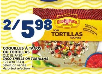 Marché Bonichoix Old el paso taco shells or tortillas offer