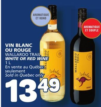 Marché Bonichoix Wallaroo trail white or red wine offer