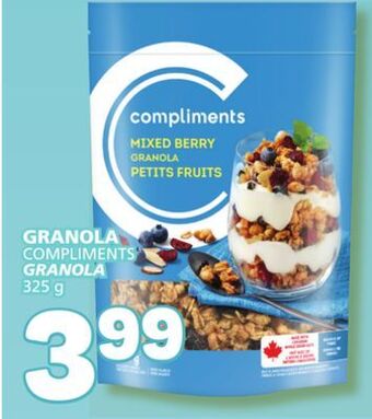 Marché Bonichoix Compliments granola offer