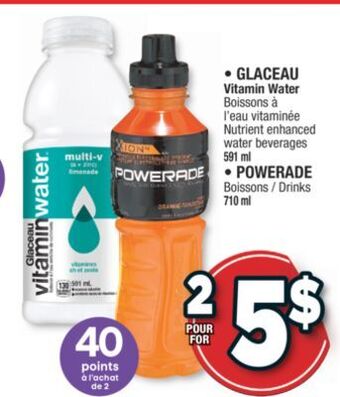 Jean Coutu Glaceau, powerade selected products offer