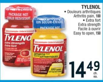 Jean Coutu Tylenol arthritis pain, extra strength easy to open offer