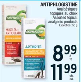 Jean Coutu Antiphlogistine assorted topical analgesic products offer