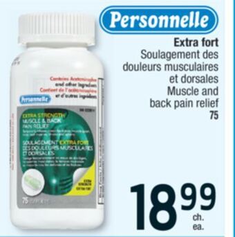 Jean Coutu Personnelle extra fort muscle and back pain relief offer