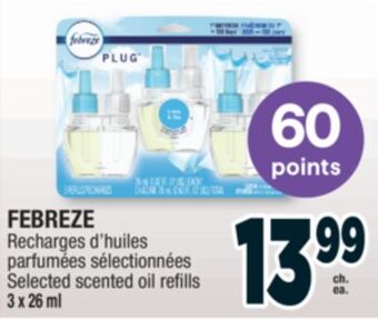 Jean Coutu Febreze selected scented oil refills offer