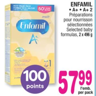 Jean Coutu Enfamil selected baby formulas offer