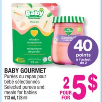 Jean Coutu Baby gourmet selected purees and meals for babies offer