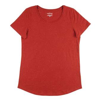 Giant Tiger Mystyle women's scoop neck relaxed speckled t-shirt offer