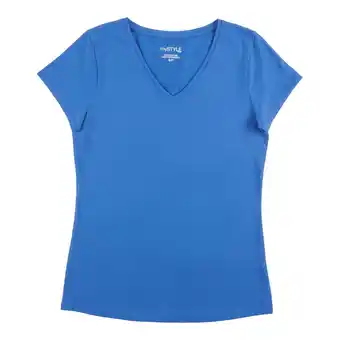 Giant Tiger Mystyle women's cotton short sleeve stretch v-neck offer