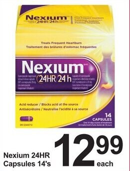 Pharmasave Nexium 24HR Capsules 14's offer
