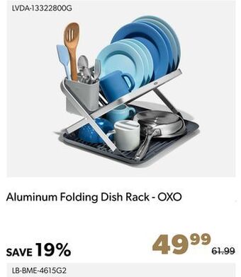 Shopper+ Aluminum folding dish rack - oxo offer