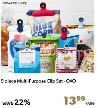 Shopper+ 9 piece multi-purpose clip set - oxo offer
