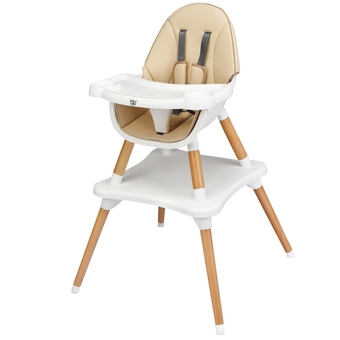Best Buy Costway 5-in-1 baby high chair infant wooden convertible chair w/5-point seat belt offer