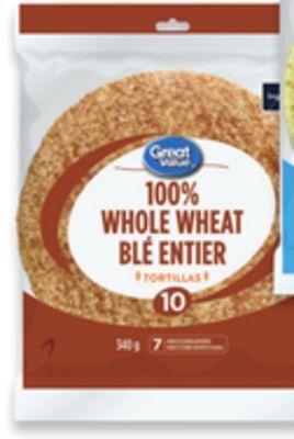 Walmart Great value 7 tortillas 10-pack offer