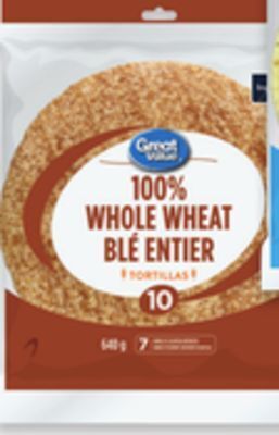 Walmart Great value 10 tortillas 10-pack offer
