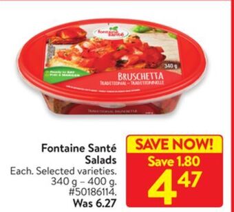 Walmart Fontaine santé salads offer