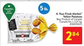 Walmart Your fresh market yellow potatoes offer