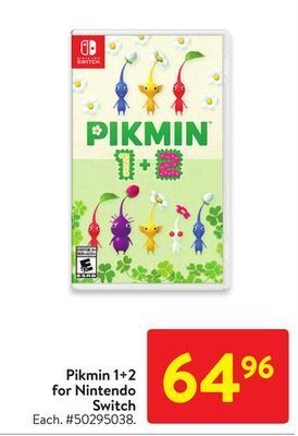 Walmart Pikmin 1+2 for nintendo switch offer