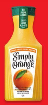 Walmart Simply juice drinks offer