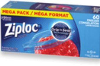 Walmart Ziploc freezer bags mega packs offer