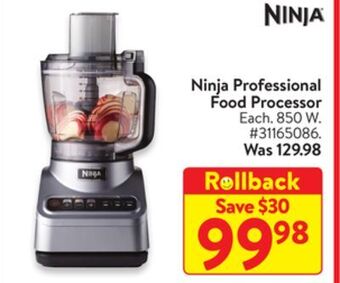 Walmart Ninja professional food processor offer