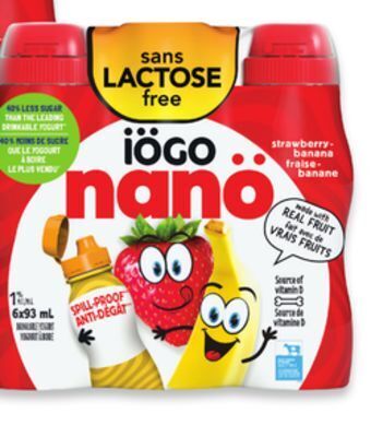 Walmart Iögo nanö drinkable yogurt offer