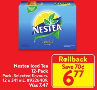 Walmart Nestea iced tea 12-pack offer
