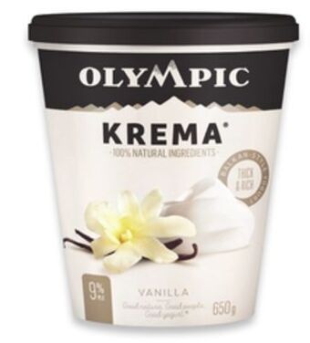 Walmart Olympic krema yogurt tubs offer