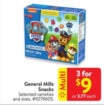 Walmart General mills snacks offer