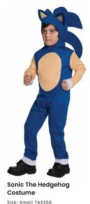 Toys R us Sonic the hedgehog costume offer