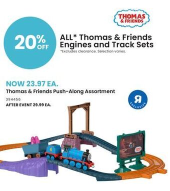 Toys R us Thomas & friends push -along assortment offer
