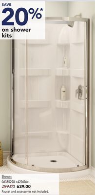 Lowe's Shower kits offer
