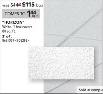 Lowe's Horizon ceiling tiles 2 x 4 offer
