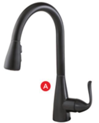 Lowe's Delta grenville pull-down kitchen faucets offer