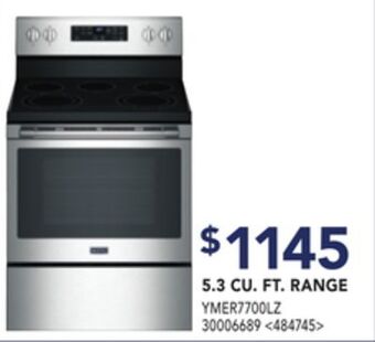 Lowe's Maytag 5.3 cu. ft range offer