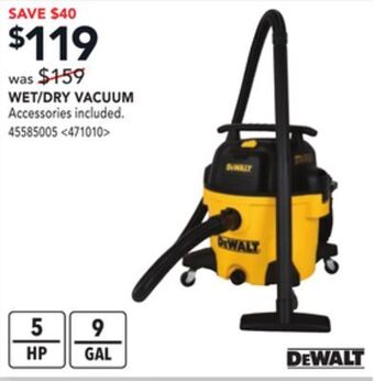 Lowe's Dewalt wet/dry vacuum offer