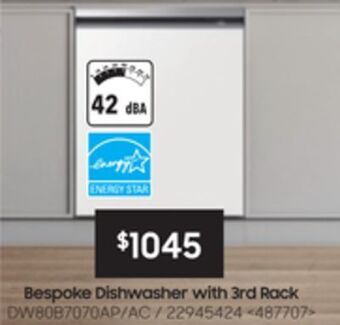Lowe's Samsung bespoke dishwasher with 3rd rack offer
