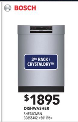 Lowe's Bosch dishwasher offer