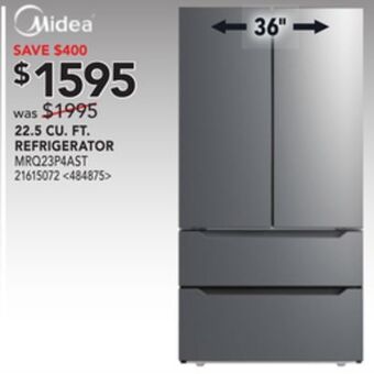 Lowe's Midea 22.5 cu.ft.refrigerator offer