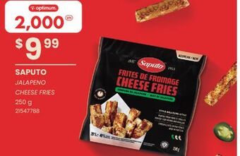 Fortinos Saputo jalapeno cheese fries, 250 g offer
