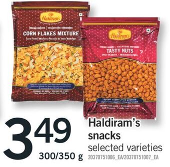 Fortinos Haldiram's snacks 300 350 g offer