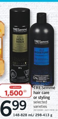 Fortinos Tresemmé hair care or styling, 148-828 ml/ 298-413 g offer