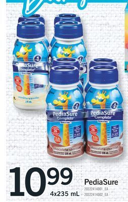 Fortinos Pediasure, 4x235 ml offer