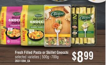 Fortinos Fresh filled pasta or skillet gnocchi, 500g - 700g offer