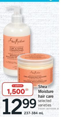 Fortinos Shea moisture hair care, 237 - 384 ml offer