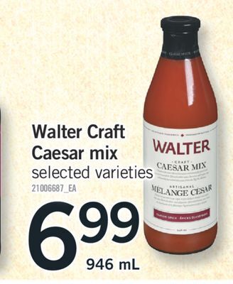Fortinos Walter craft caesar mix, 946 ml offer