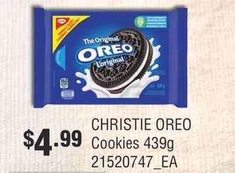 Fortinos Christie oreo cookies, 439g offer