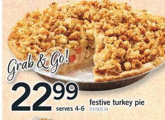 Fortinos Festive turkey pie offer